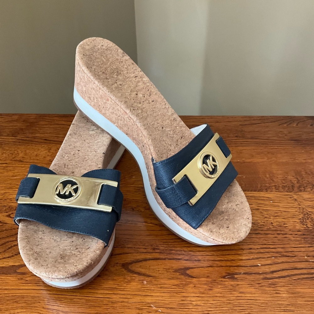 Navy Michael Kors Wedge